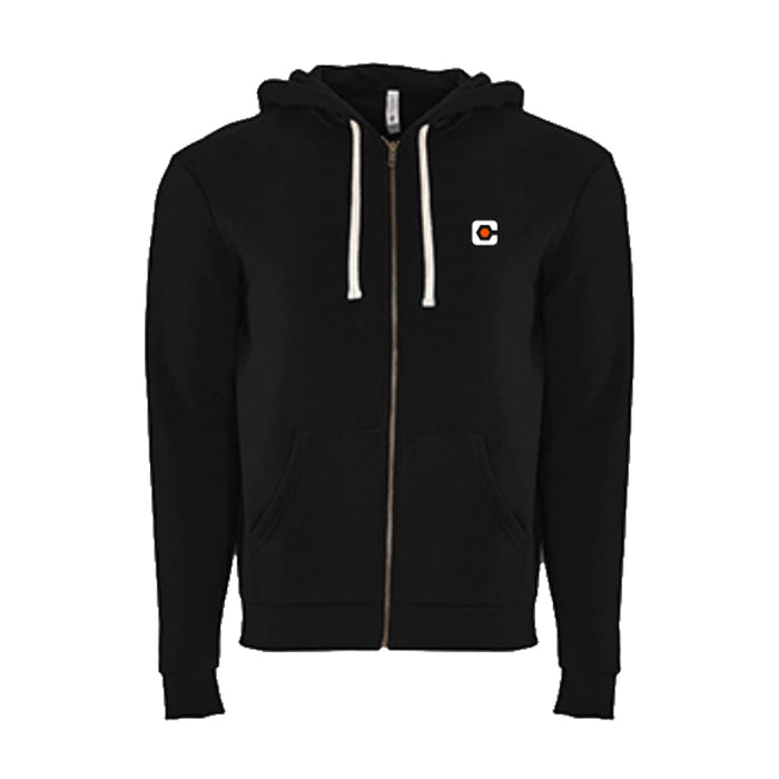 Lane Seven Unisex Full-Zip Hooded Sweatshirt - Black